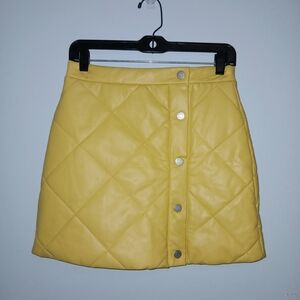 Habitual Kid Faux Leather Puffer Skirt